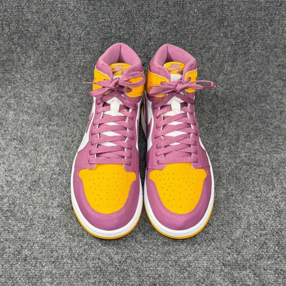 Jordan 1 Retro High OG Brotherhood Shoes Mens 11 University Gold Purple Athletic